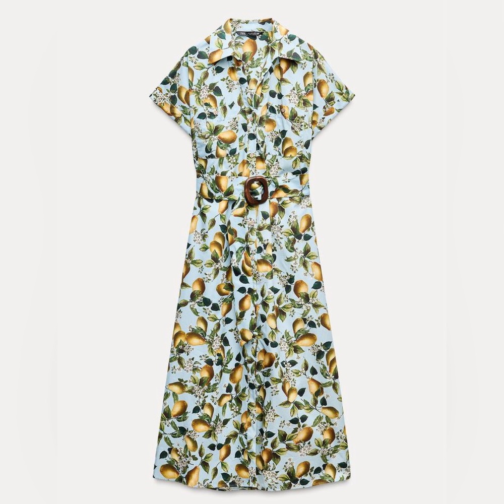 FRUIT PRINT MIDI DRESS Zara. WOW